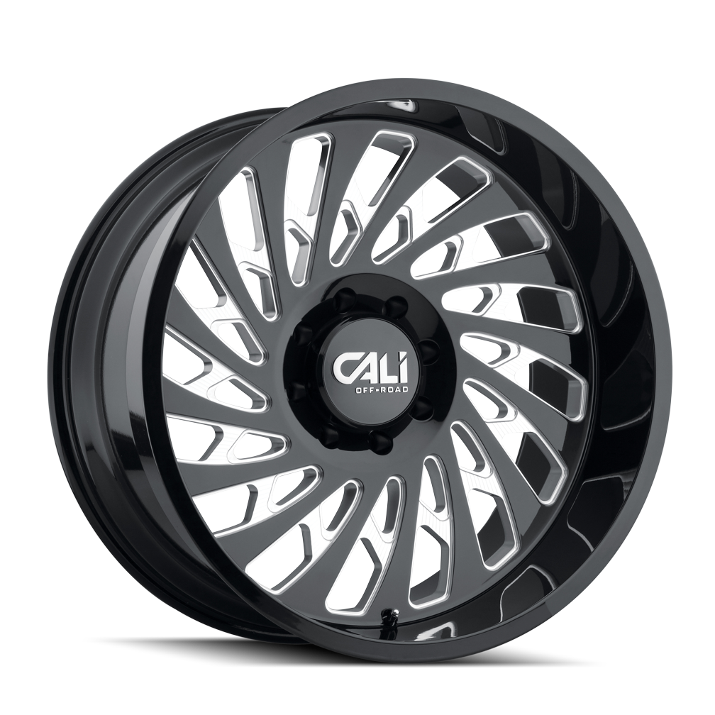 CALI OFF-ROAD SWITCHBACK 9108 GLOSS BLACK MILLED 20X10 5-127 -25MM 78.1MM